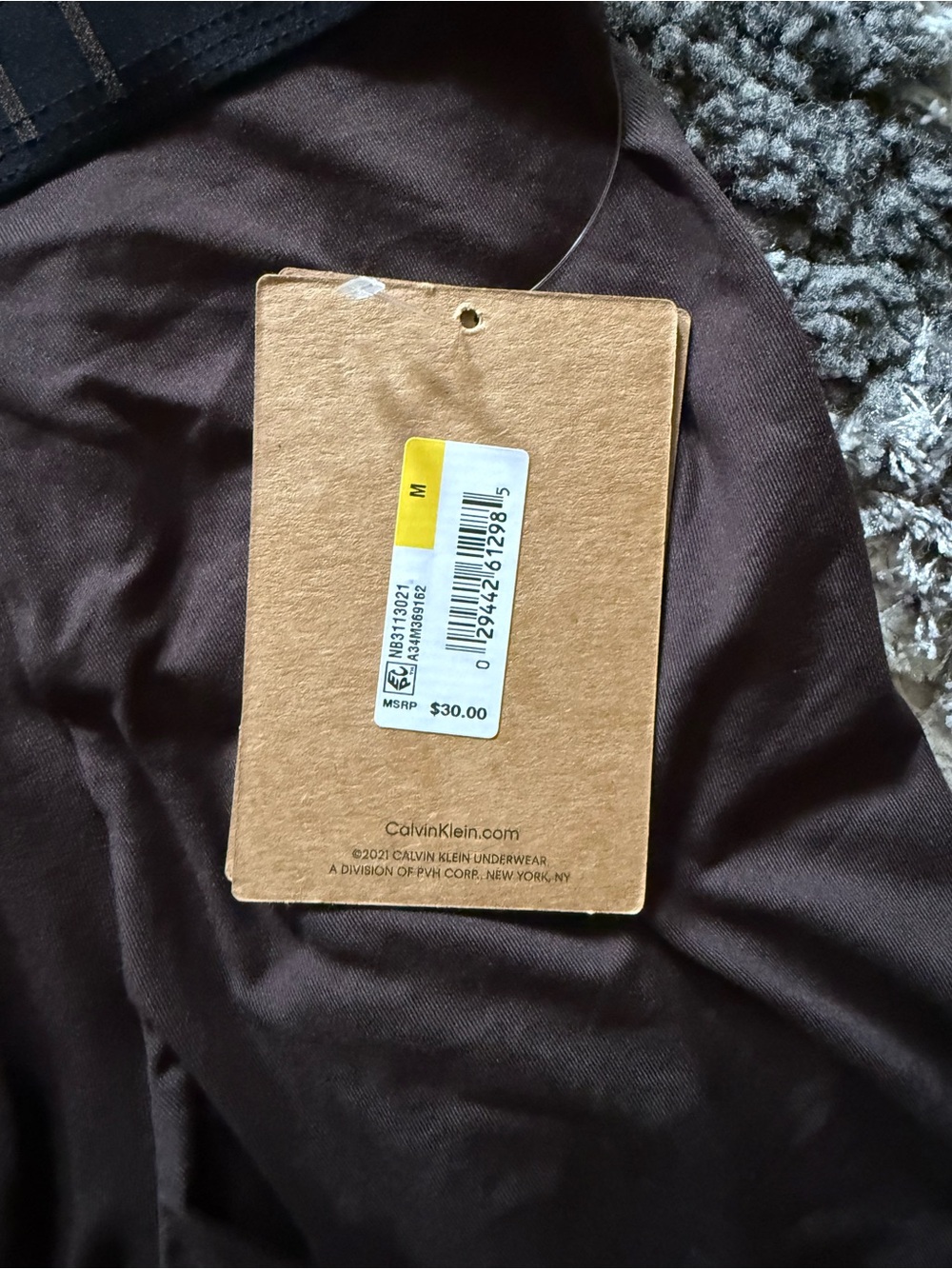 Calvin Klein Men’s Brown Modal Boxer Briefs - Comfort Fit - Picture 2 of 3